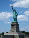 Low angle view of a statue, Statue of Liberty, Royalty Free Stock Photo