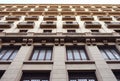 Low angle view of a tall early 20th century building, Barcelona, Spain Royalty Free Stock Photo