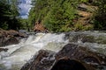 Low Angle View From The Top Of Egan Chutes Royalty Free Stock Photo