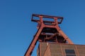 Low angle view of the tower of Zeche Zollverein building, Zollverein Coal Mine