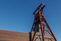 Low angle view of the tower of Zeche Zollverein building, Zollverein Coal Mine