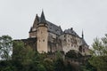 Low angle view of Vianden Castle, Luxembourg Royalty Free Stock Photo