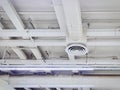 White Insulated Air Conditioning Duct with Round Grille Diffuser