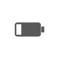 Low battery icon. Battery vector illustration icons.