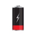 Low battery illustration Royalty Free Stock Photo