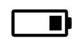 Low Battery Level Indicator Icon Vector, vector design Generative AI Royalty Free Stock Photo