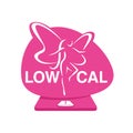 Low cal illustration - stamp for packaging