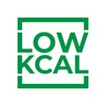 Low calorie icon for food label or any product