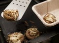 Low-calorie stuffed mushrooms Royalty Free Stock Photo