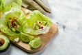 Low carb taco alternative - shell-less taco Royalty Free Stock Photo