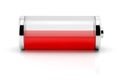 Low charge level battery icon