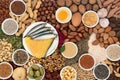 Low Cholesterol Essential Fatty Acids Health Food Royalty Free Stock Photo