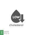 Low cholesterol icon. Symptoms of Metabolic Syndrom