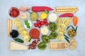 Low Cholesterol Mediterranean Healthy Diet Food Royalty Free Stock Photo