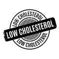 Low Cholesterol rubber stamp