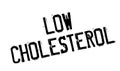 Low Cholesterol rubber stamp