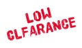 Low Clearance rubber stamp