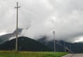 Low Cloud Over Carnic Alps Near Sauris Royalty Free Stock Photo