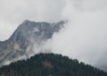 Low Cloud Over Carnic Alps Near Sauris Royalty Free Stock Photo