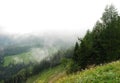 Low Cloud Over Carnic Alps Near Sauris Royalty Free Stock Photo