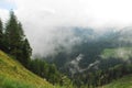 Low Cloud Over Carnic Alps Near Sauris Royalty Free Stock Photo