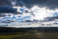 Aerial View of Vineyard in California Royalty Free Stock Photo