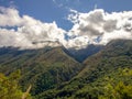 Low clouds partially cover the top of the Paramo Chontales mountains II