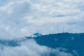 Low clouds scenery in Gunung Ledang, Johor, Malaysia