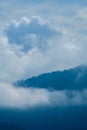 Low clouds scenery in Gunung Ledang, Johor, Malaysia