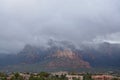 Low clouds in Sedona Arizonza