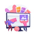 Low code development abstract concept vector illustration. Royalty Free Stock Photo