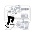 Low code development abstract concept vector illustration. Royalty Free Stock Photo