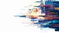 Abstract Low Code Development Concept Vector Illustration