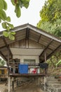 Low cost bungalows in Ao Sane beach in the middle of the jungle Royalty Free Stock Photo