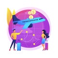 Low cost flights abstract concept vector illustration.