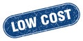 low cost sign. low cost grunge stamp. Royalty Free Stock Photo