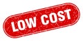 low cost sign. low cost grunge stamp. Royalty Free Stock Photo