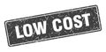 low cost sign. low cost grunge stamp. Royalty Free Stock Photo