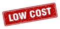 low cost sign. low cost grunge stamp. Royalty Free Stock Photo