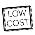 LOW COST stamp on white Royalty Free Stock Photo