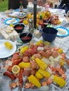 Low country boil Royalty Free Stock Photo