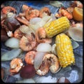 Low country shrimp boil Royalty Free Stock Photo