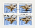 Low Denomination Stamps of Canada with Flying Squirrels