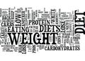 The Low Down On Diet Comparison Text Background Word Cloud Concept
