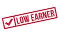 Low Earner rubber stamp Royalty Free Stock Photo