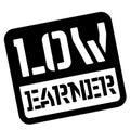 Low earner stencil stamp Royalty Free Stock Photo