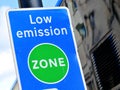 Low emission zone Royalty Free Stock Photo