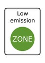 Low emission zone symbol