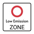 Low emission zone symbol