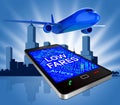 Low Fares Represents Current Price And Airfares Royalty Free Stock Photo